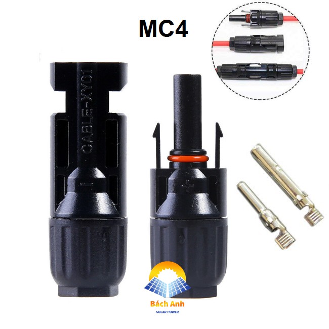 Jack nối pin mặt trời MC4 - 1000V