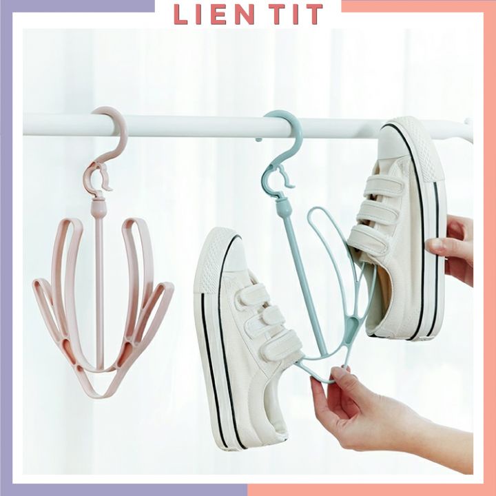 Móc phơi giày bằng nhựa chịu lực, chắc chắn siêu tiện lợi