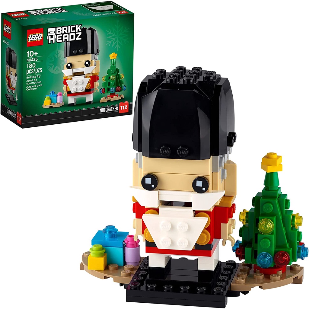 Đồ chơi Lego BrickHeadz Nutcracker 40425 (Hoàng tử Kẹp hạt dẻ từ câu chuyện Giáng sinh, 180 miếng)