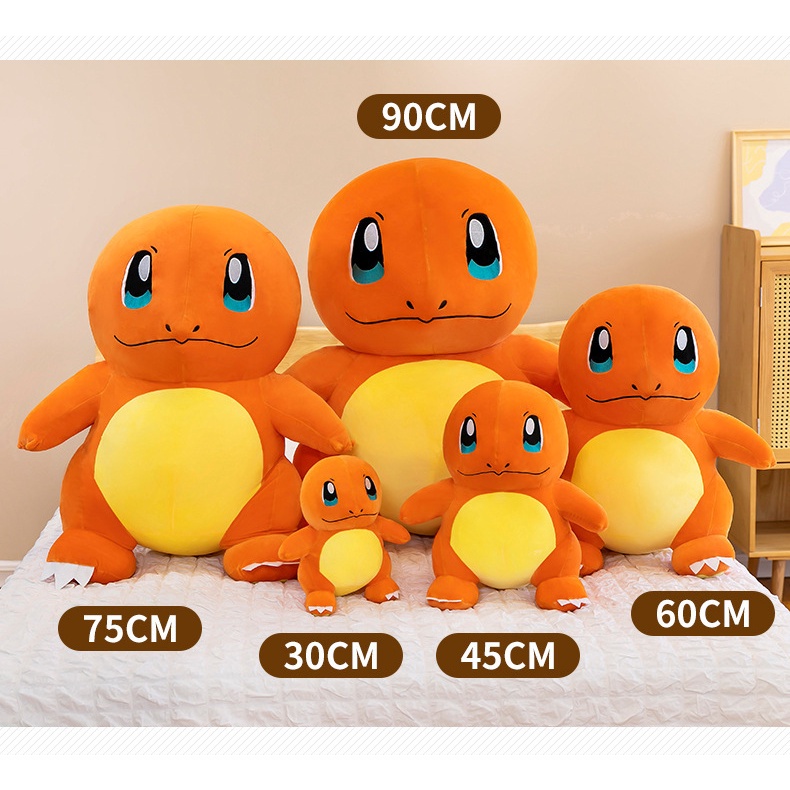 Gấu bông pokemon charmander khủng long lửa (30cm---&gt;90cm) mới 100% hàng cao cấp loại 1