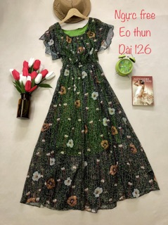 Đầm voan - đầm hoa
