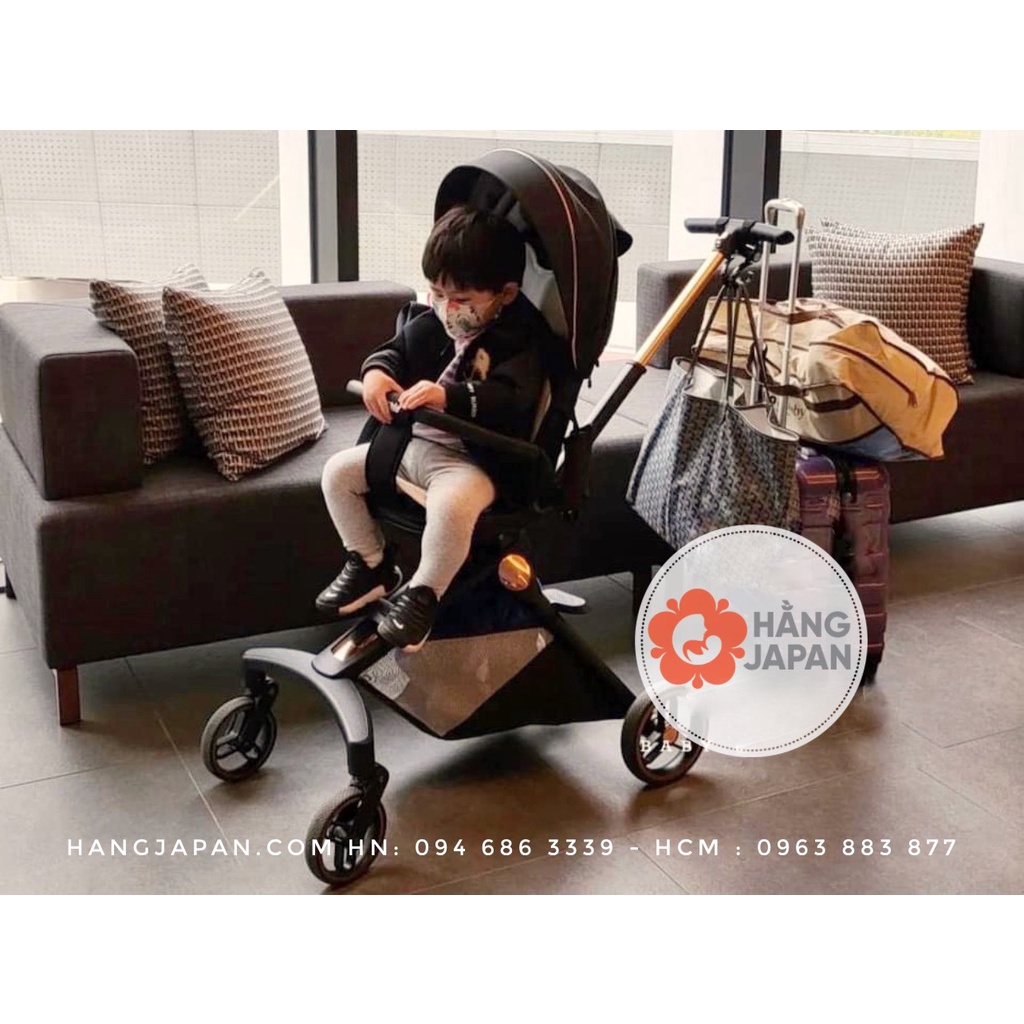 Xe đẩy gấp gọn xoay 360°ABLE COZY PREMIUM HÀN QUỐC - Siêu sang Giỏ đồ rộng hàng chính hãng BH 1 năm