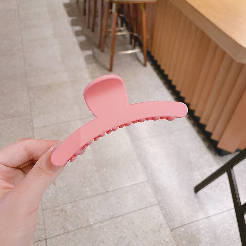 Mờ / Matte Kẹp Tóc Màu Trơn Đơn Giản Phong Cách Hàn Quốc Cho Nữ