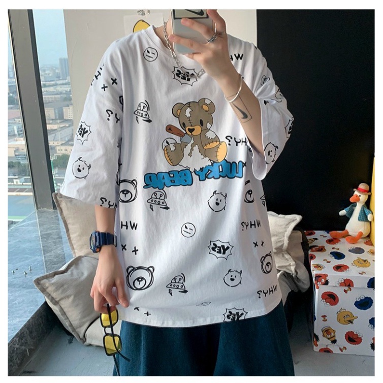 Áo Phông Tay Lỡ Unisex FreeSize BigSize Cao Cấp | Tdshopnt - A04