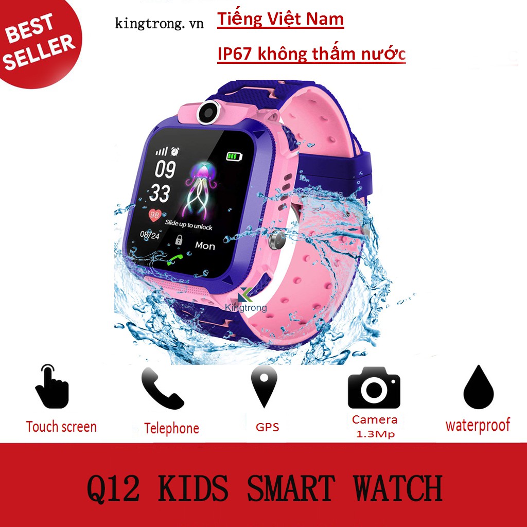 Đồng hồ thông minh Q12 chống nước tốt dành cho trẻ em | WebRaoVat - webraovat.net.vn