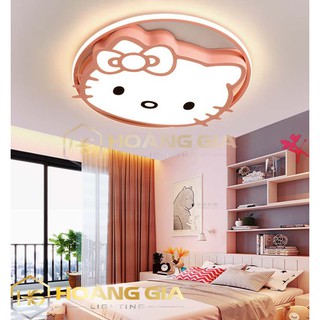 FreeShip  Đèn trẻ em, đèn ốp trần phòng ngủ cho bé Hello Kitty, 3 chế độ áng sáng HTOT-09
