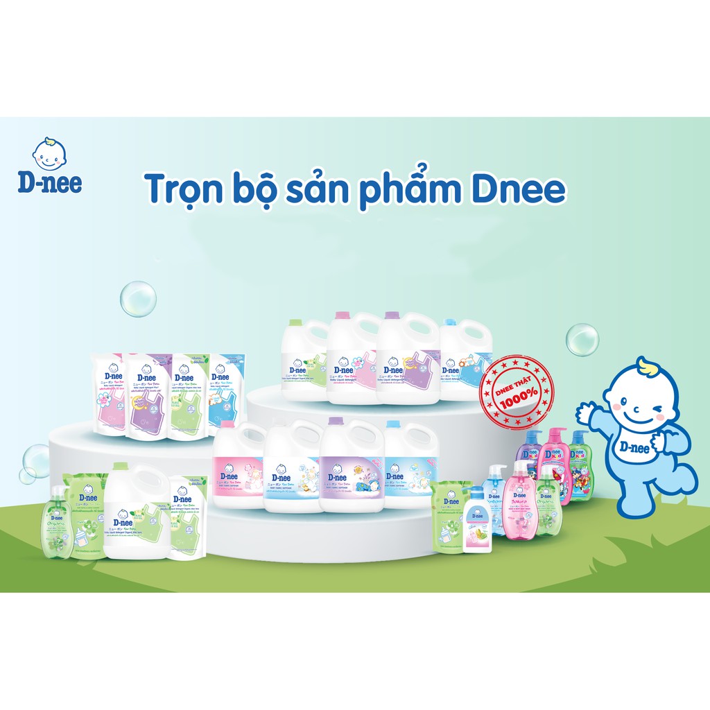 Nước Giặt/Xả quần áo trẻ em Dnee 3000ml