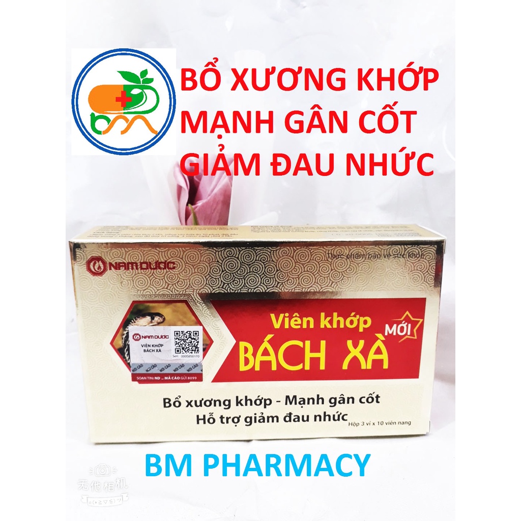 Viên khớp BÁCH XÀ, giúp giảm đau, giảm viêm khớp giảm thoái hóa xương khớp; giúp bổ xương khớp, mạnh gân cốt