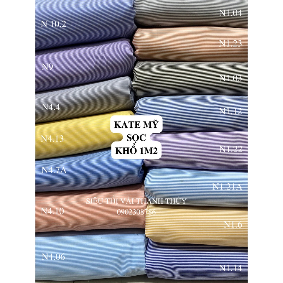 VẢI KATE SỌC (KHỔ 1M2) -DÒNG VẢI CÔNG SỞ
