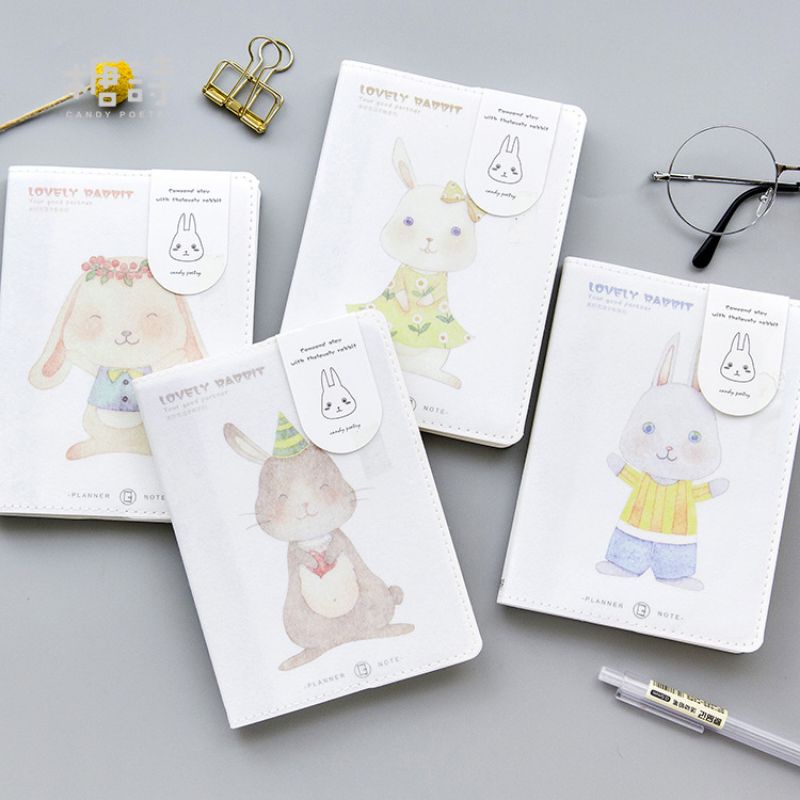 Sổ tay kế hoạch note planner lovely rabbit