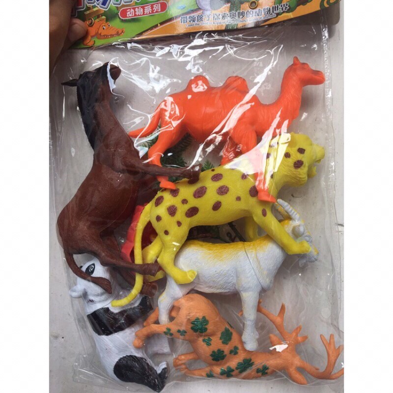 Túi đồ chơi con thú, con vật bằng nhựa mô phỏng giúp bé học học hỏi khám phá xung quanh