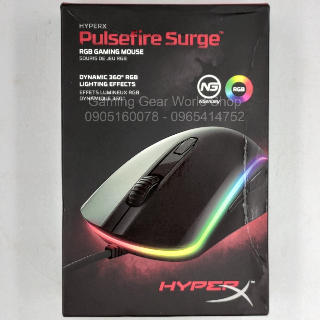 SIÊU SALE CHUỘT GAMING HYPER X PULSEFIRE SURGE 16000 DPI NEW SEAL