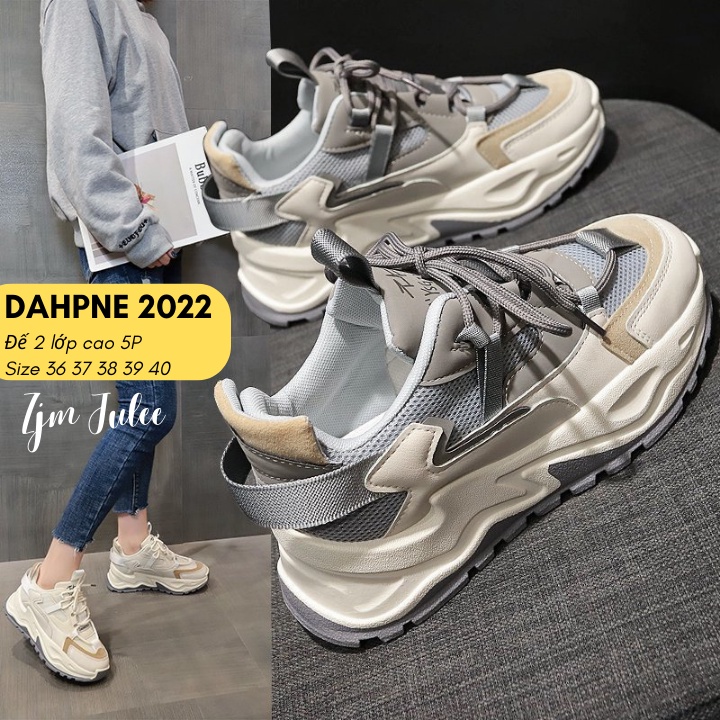 Giày thể thao nữ DAPHNE 2022 - Giày nữ đế cao ulzzang