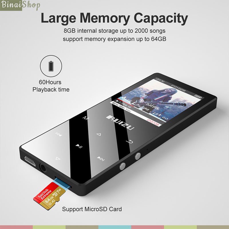 Máy nghe nhạc Hifi 2019  Ruizu D15 / D51