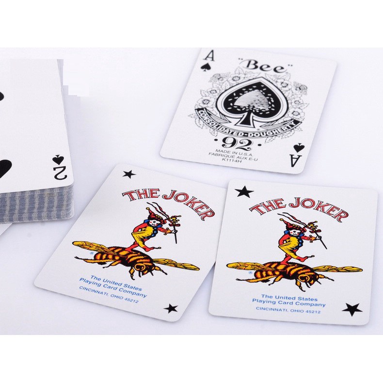 1 Deck USA Original Bee Playing Cards NO.92 Club Poker Magic Card Games Mgaic Tricks Props