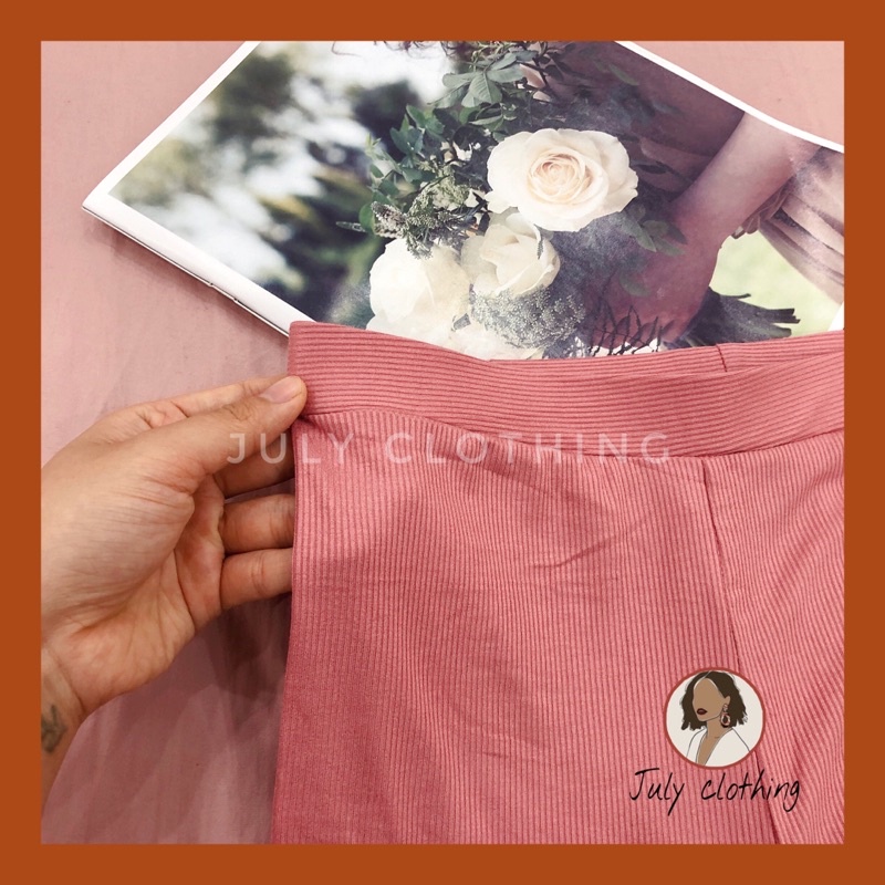 [Ảnh thật shop tự chụp] Quần legging lửng chất tăm co giãn 4 chiều QS013 nhà July