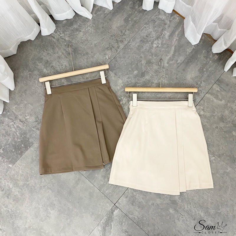 chân váy ly vạt một bên chun sau | BigBuy360 - bigbuy360.vn