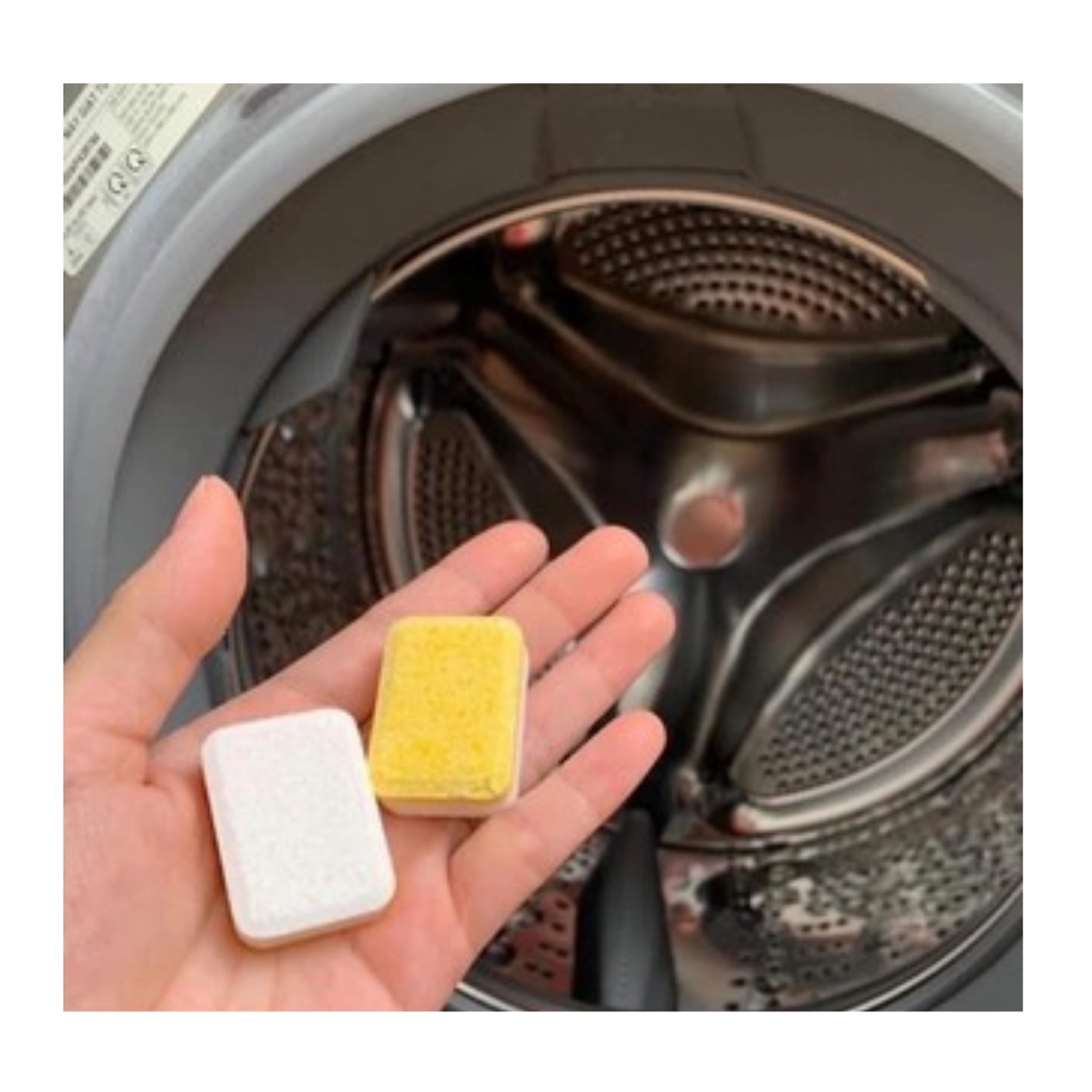 Lẻ viên tẩy lồng giặt máy giặt DENKMIT khử mùi diệt khuẩn, kéo dài tuổi thọ máy