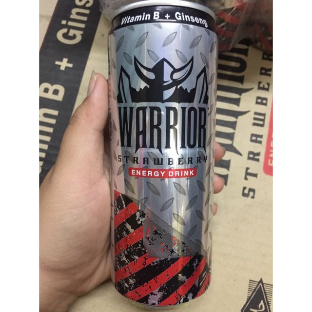 Thùng 24 lon Nước Tăng Lực Warrior 325ml