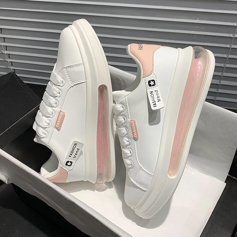 Giày thể thao đế dày thoáng khí màu trắng phong cách Nhật Bản thời trang dễ phối đồ cho nữ | BigBuy360 - bigbuy360.vn