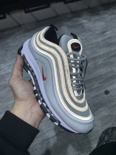 < VIDEO + ẢNH THẬT > GIÀY SNEAKER XÁM PHẢN QUANG