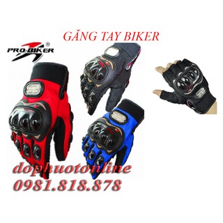 Găng Tay Biker - Cụt ngón và Full ngón <DPOL>