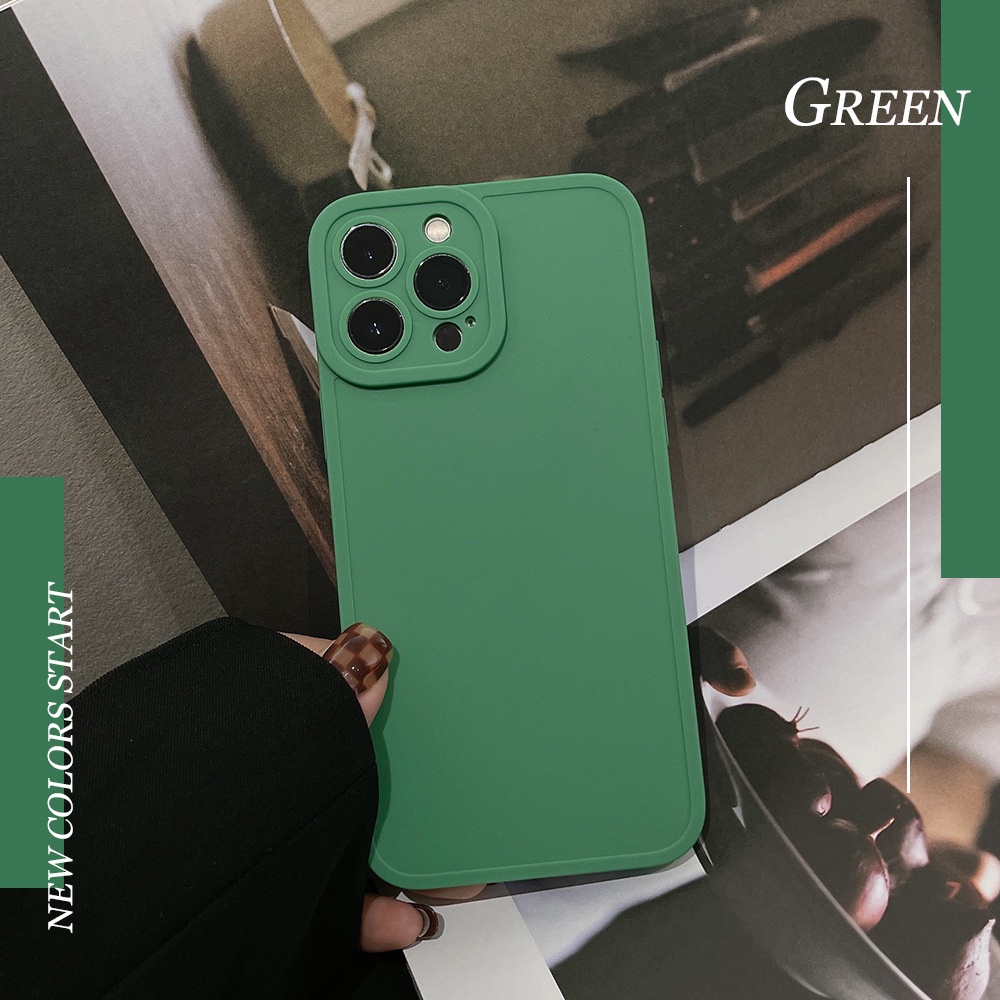 Ốp lưng iphone viền vuông silicons chống bẫn phong cách iPhone 13 cho 7plus,8plus,7/8,x,xs,xsmax,11,11promax,12promax,13