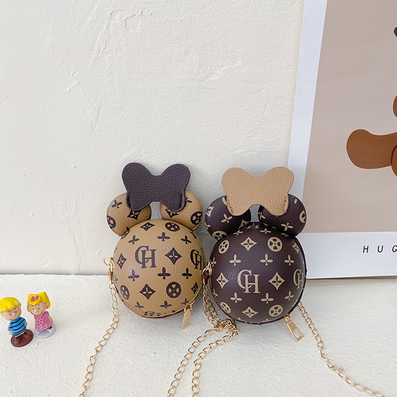 DISNEY Túi Đeo Chéo Hình Tròn In Hình Mickey Dễ Thương 2022