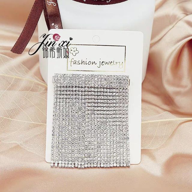 Cặp tóc, kẹp tóc đá tua dài cực sang mã HH99704