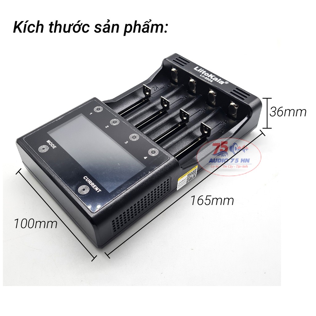 {Hàng chính hãng} Bộ Sạc Pin siêu nhanh Liitokala Lii-500s  cao cấp kiểm tra được Dung Lượng, không đo nội trở