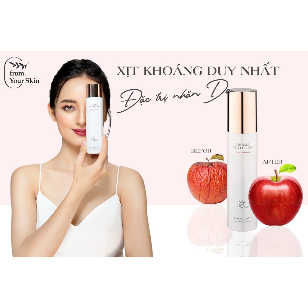 [MUA 1 TẶNG 3] Xịt Khoáng Mờ Nám Dưỡng Da Căng Bóng Derma Protector Essence Mist 120ml FROM YOUR SKIN | BigBuy360 - bigbuy360.vn