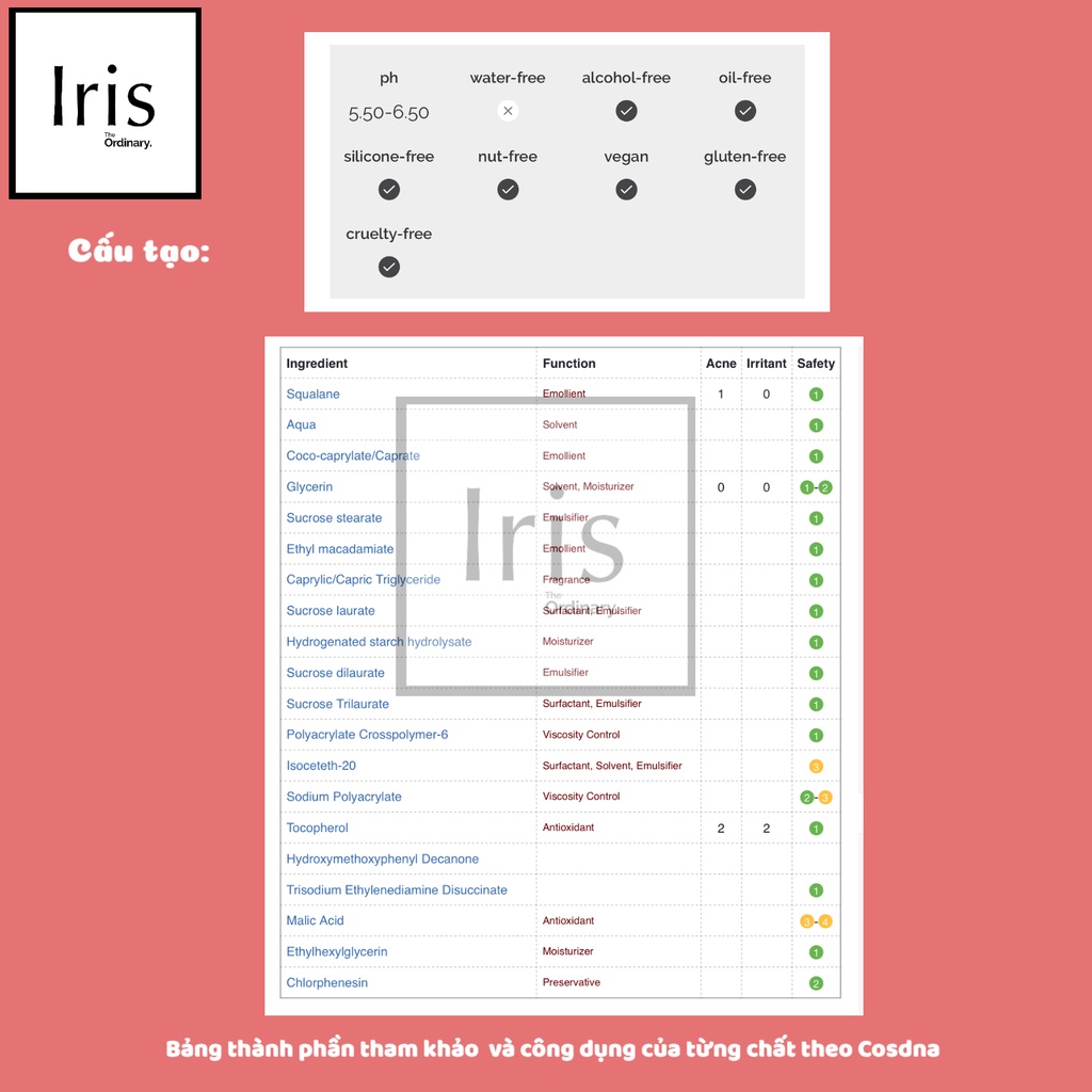 Sữa rửa mặt tẩy trang Squalane Cleanser - The Ordinary.