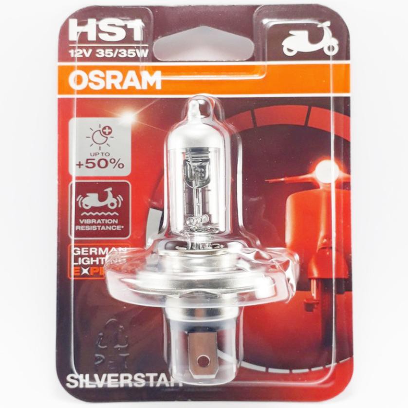 Bóng Đèn HAL OSRAM HS1 Air Blade Tăng Sáng 35/35W 12V H4 ĐỎ 50%