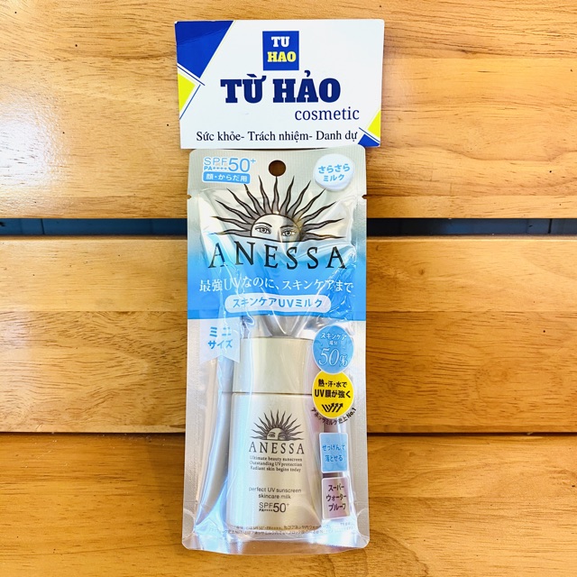 Sữa chống nắng bảo vệ hoàn hảo Anessa Perfect UV Sunscreen Skincare Milk 20ml | BigBuy360 - bigbuy360.vn