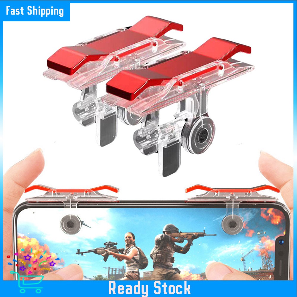 1 Cặp Nút Bấm L1 R1 Hỗ Trợ Chơi Game PUBG Cho Điện Thoại