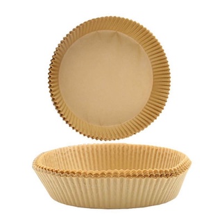 50 tờ giấy nến vàng lót nồi chiên không dầu - loại 1 có khay nhựa