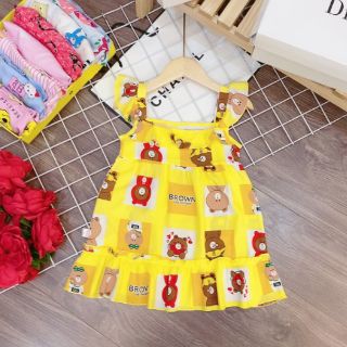 Váy Cánh Tiên xoè đuôi cá lanh lụa cho bé gái