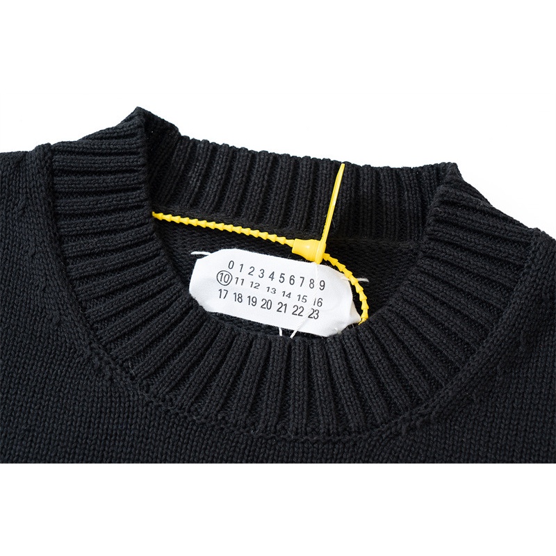 Áo len Maison Margiela knitted 4 stitch panel jumper ss21