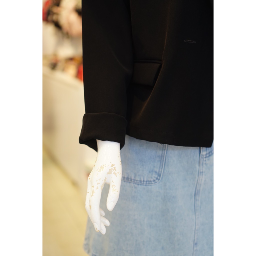Áo blazer Nữ  Dáng ngắn Màu Đen 062 | BigBuy360 - bigbuy360.vn