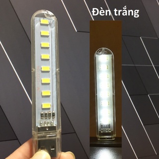 Đèn led usb 8 bóng (ánh sáng trắng và ánh sáng vàng)