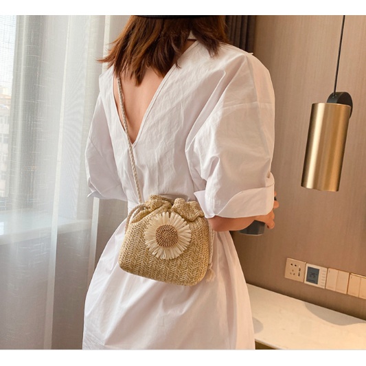 Túi đeo chéo mini rút dây đeo chéo mini đi biển