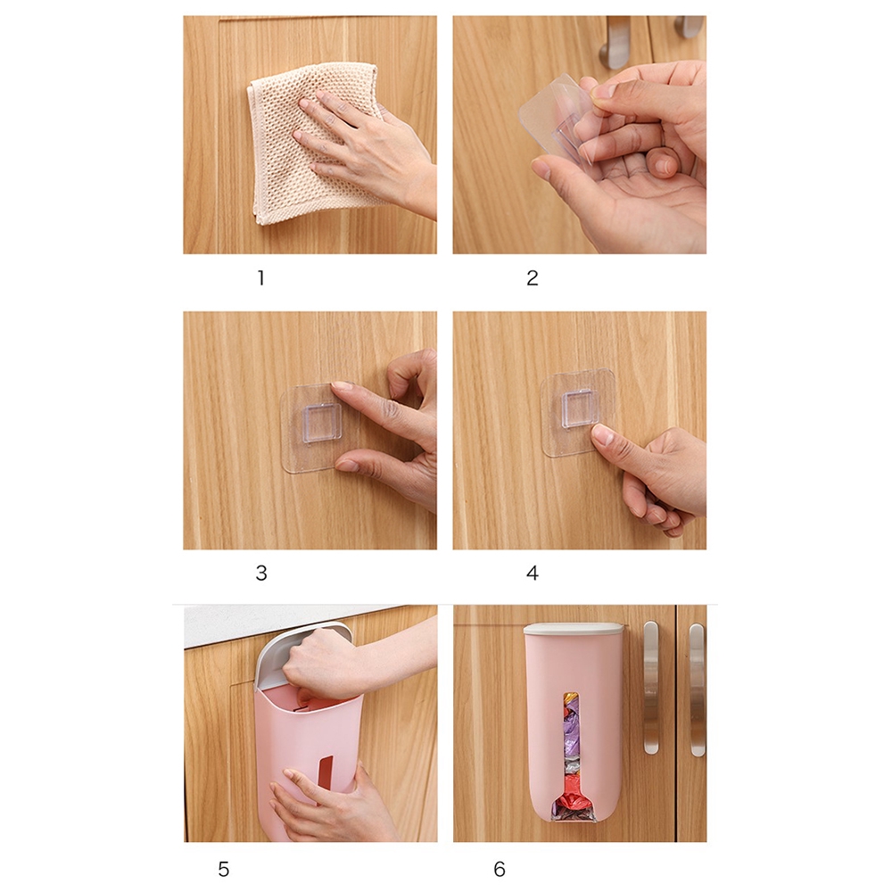 Hộp Đựng Túi Rác Dùng Một Lần Treo Tường Đơn Giản Tiện Lợi