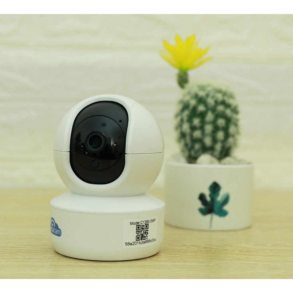 Camera IP Wifi Vitacam C1280 3.0MP FullHD+ 1536P có cổng LAN, hồng ngoại ban đêm, đàm thoại 2 chiều (Trắng)