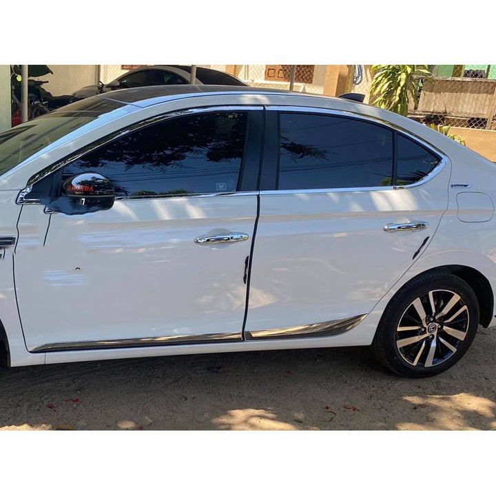 Nẹp Sườn Mạ crom Cho Xe Honda City 2021 2022 Bộ 4 thanh mạ Crom sáng đẹp thể thao