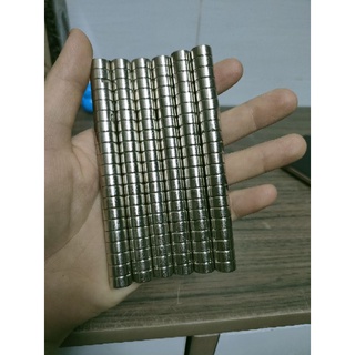 10 cái Nam châm trụ 10*5mm đất hiếm siêu mạnh