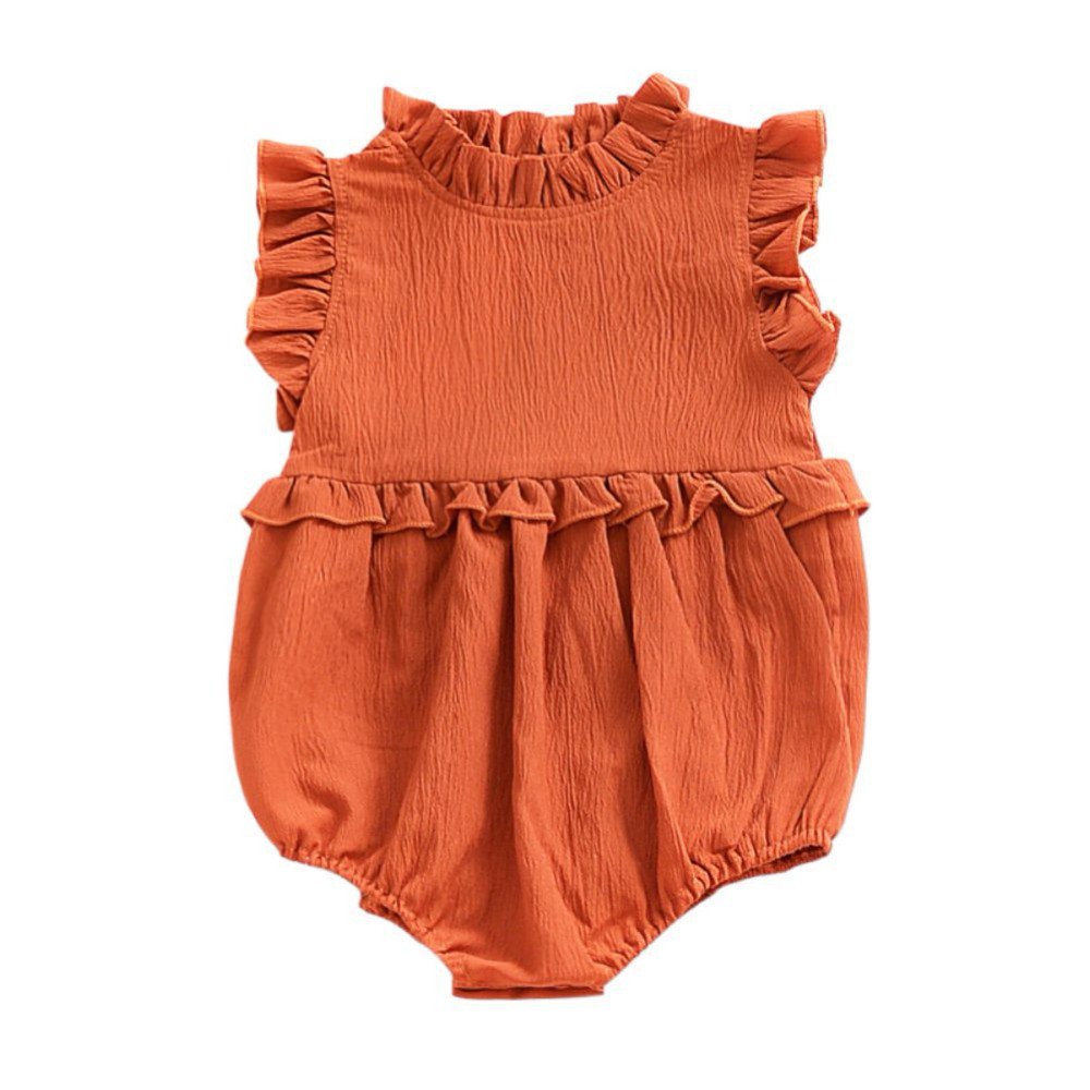 Jumpsuit sát nách ren hoa đáng yêu cho bé gái