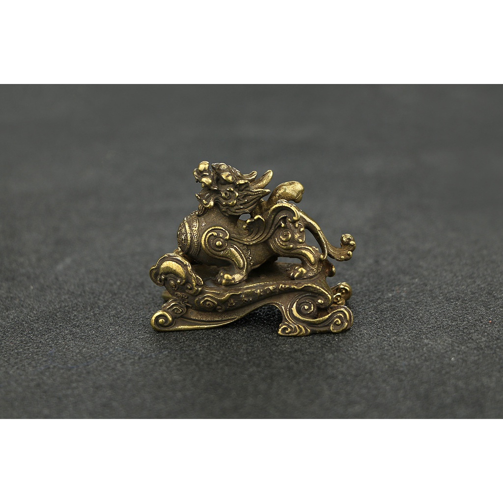Tượng hình rồng cung hoàng đạo bằng đồng phong cách trung hoa kích thước nhỏ nhắn may mắn