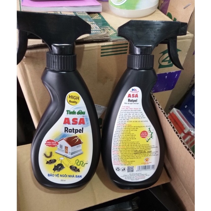 Tinh Dầu Xua Đuổi Chuột ASA Ratpel 350ml - Hiệu quả ngày lần đầu tiên