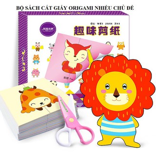 BỘ SÁCH CẮT GIÂY ORIGAMI NHIỀU CHỦ ĐỀ_socsaushop