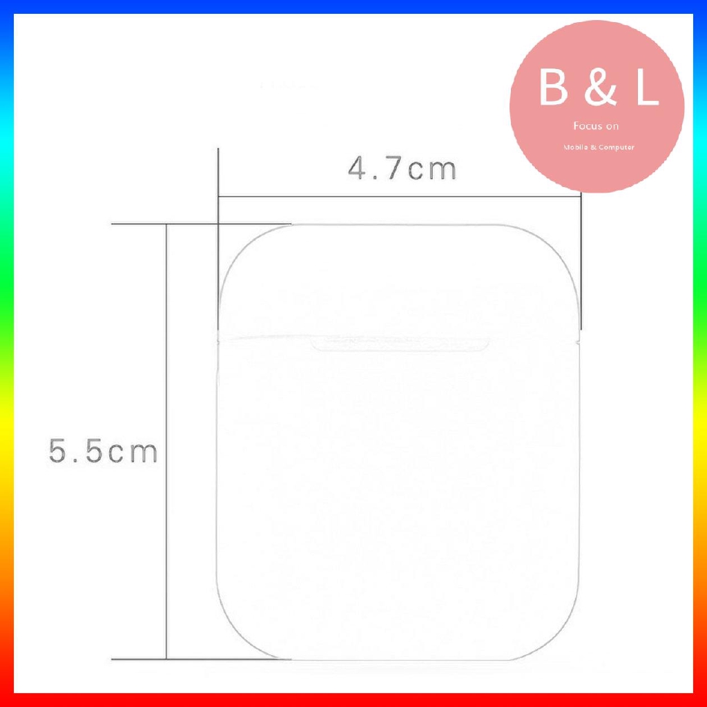 Vỏ silicon mềm Vỏ chống sốc cho tai nghe không dây AirPods Vỏ bảo vệ tai nghe không dây cho Air Pods Hộp sạc bảo vệ